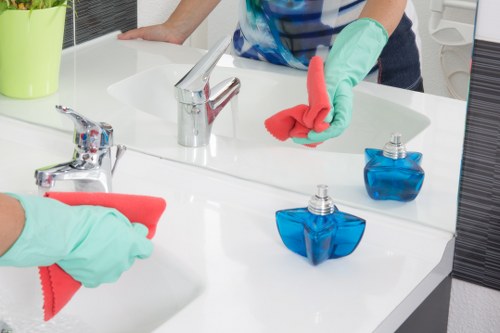 Bathroom and kitchen cleaning for a short-let property in NW6