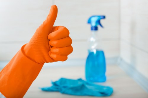 Office washroom and kitchen cleaning for a business in NW6
