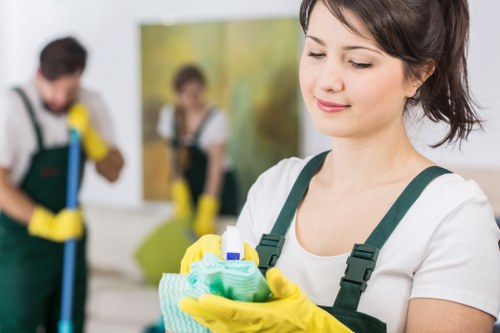 Bathroom cleaning as part of a move out clean in NW6