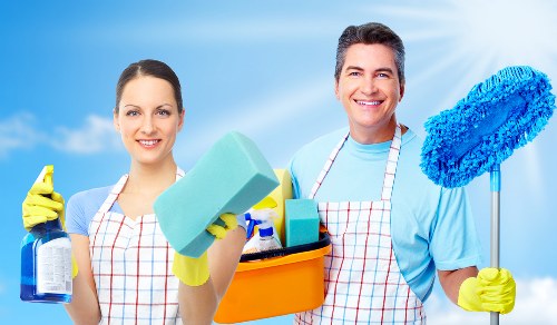 Local cleaning team working in a residential NW6 property